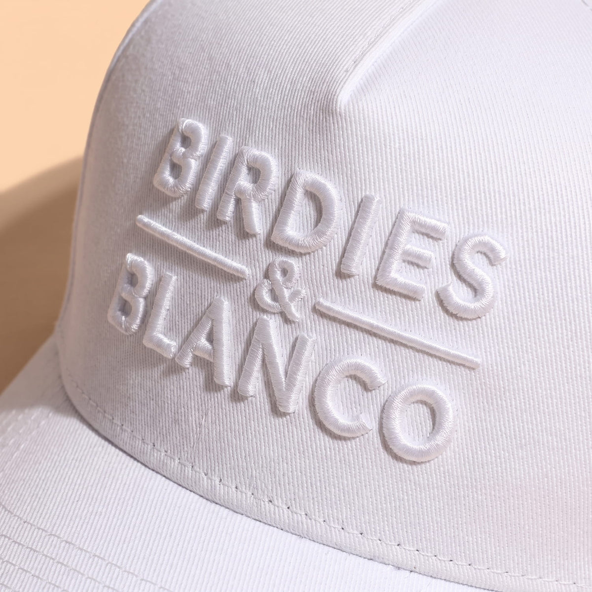 PLAYA DIA Birdies and Blanco hat embroidery