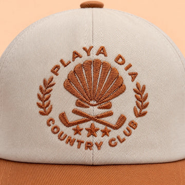 PLAYA DIA Country Club hat, embroidery detail