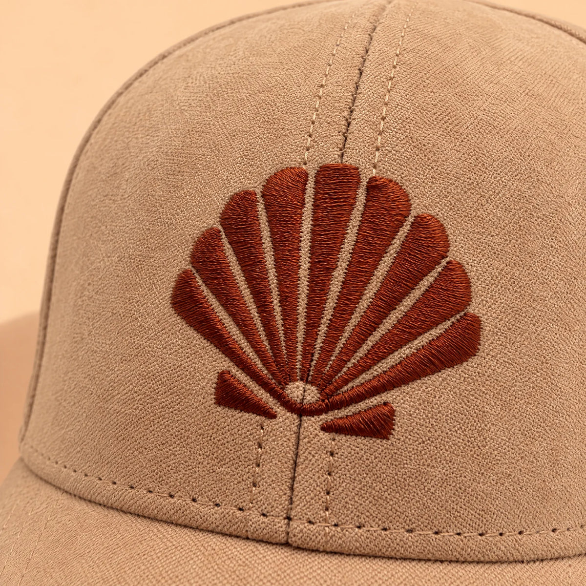 PLAYA DIA Suede Shell hat, embroidery detail