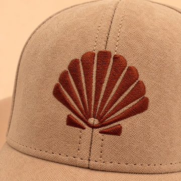 PLAYA DIA Suede Shell hat, embroidery detail