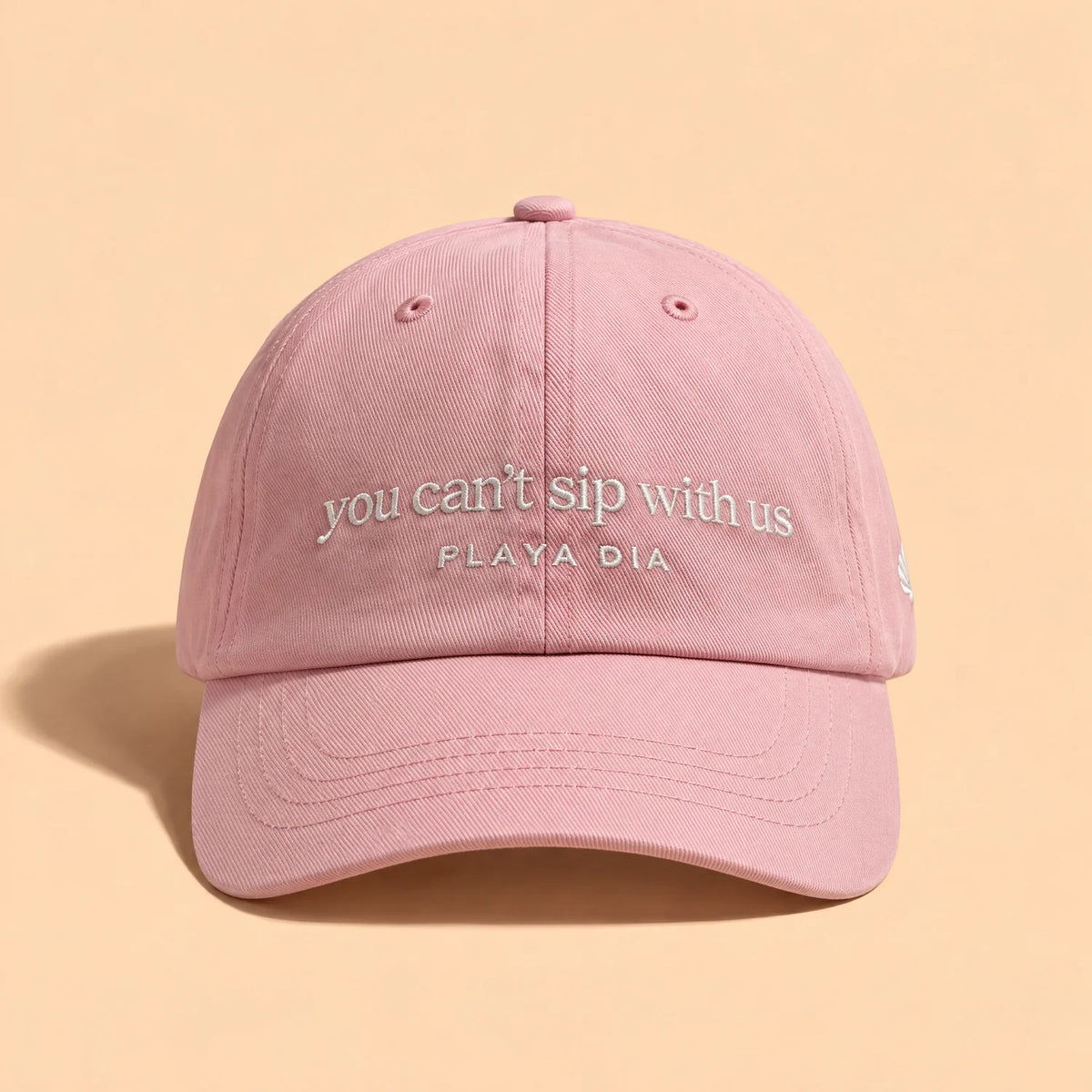 You can't sip with us hat, front
